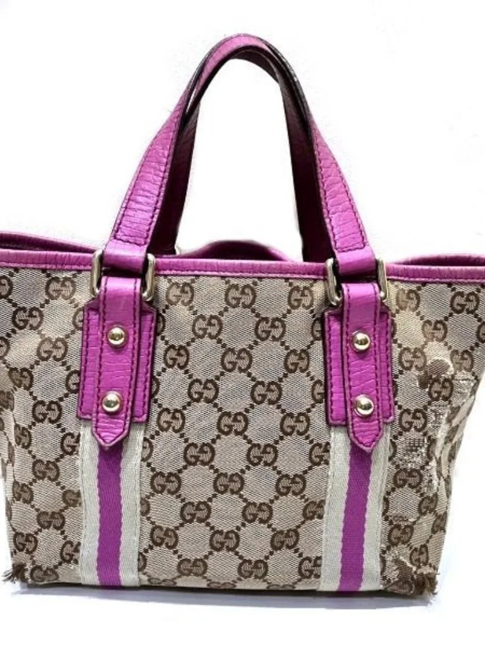 Gucci GG Canvas Bag Handbag - Picture 2 of 9